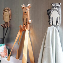 Load image into Gallery viewer, Unique Multifunctional Cute Animals Magnetic Hooks Removable Decorative Fridge Sticker Refrigerator Message Magnet Key HolderH
